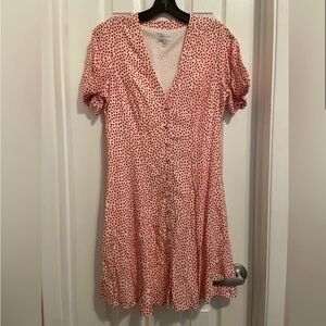 Milly Red and White Polka Dot Mini Dress